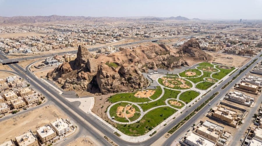 لقطة جوية للسياق المديني