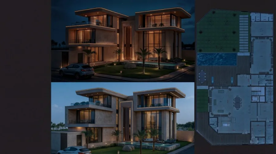 Exterior Night View