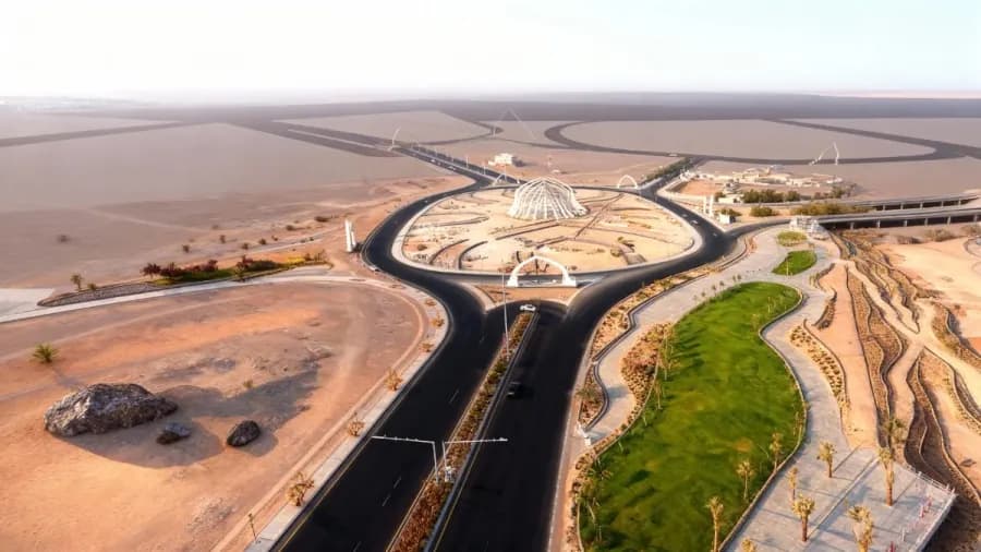 نظرة جوية على الموقع